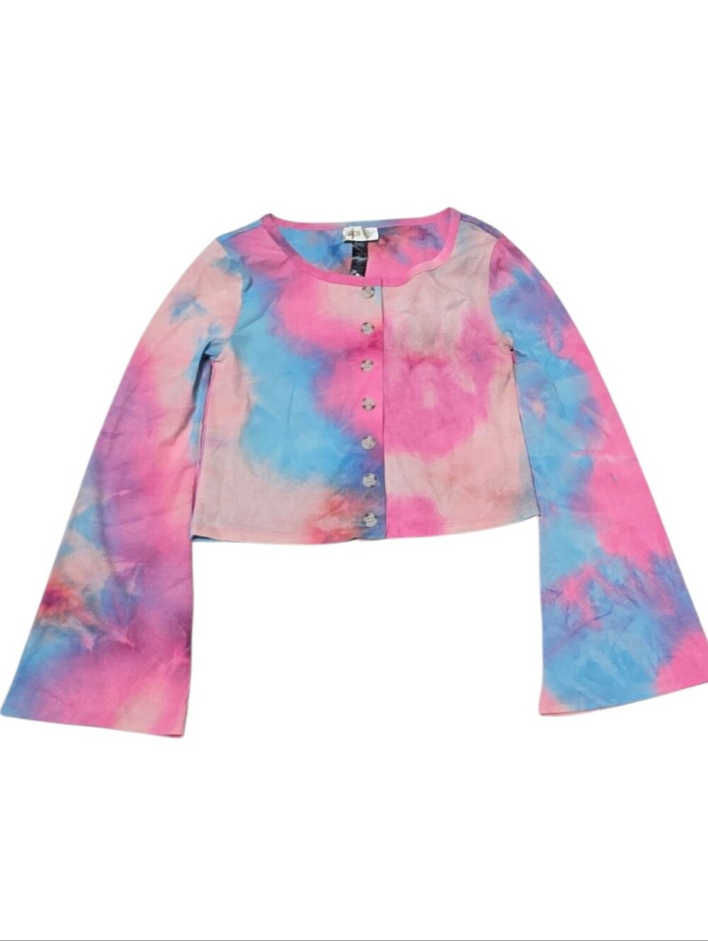 NWOT Beach Riot Ribbed Tie Dye Button Down Shirt